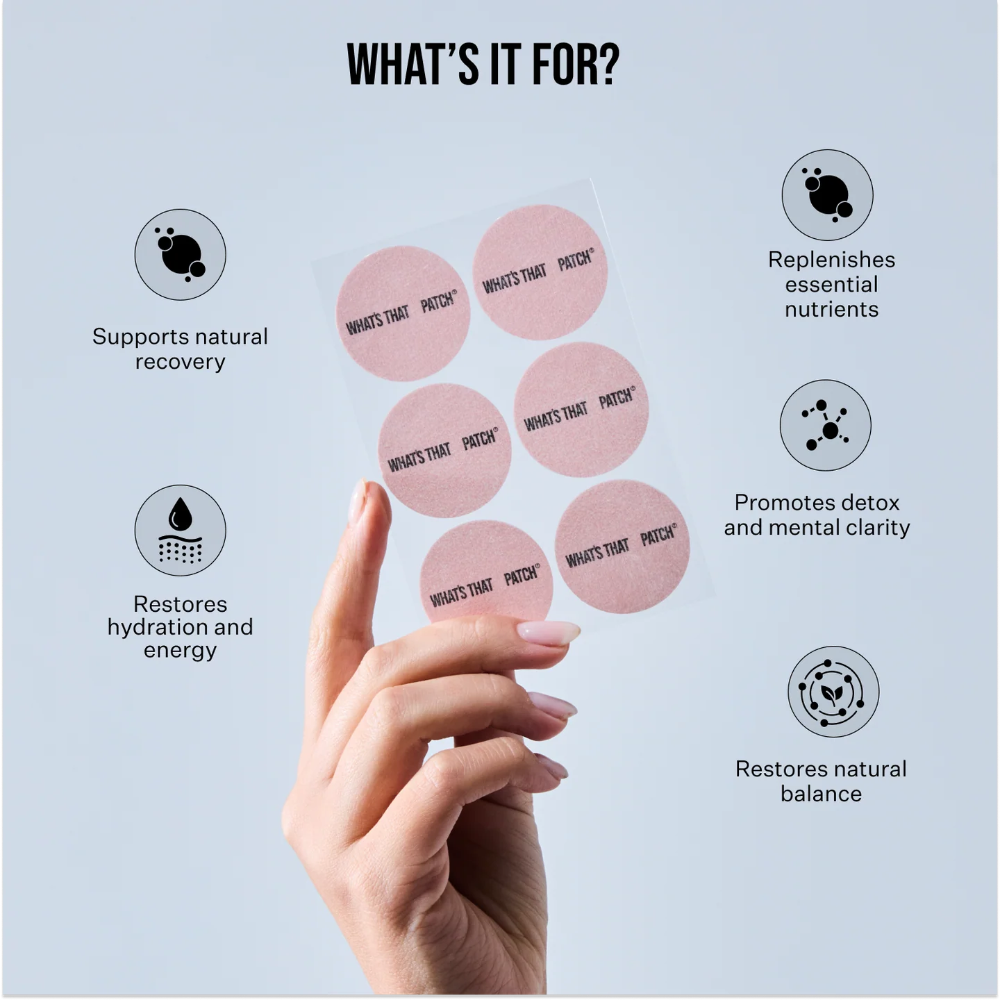 Bounce Back Patches – פאצ׳ים להתאוששות מהירה אחרי עומס/בילוי - Image 5
